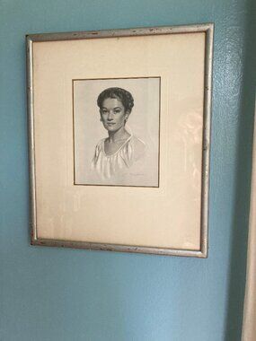 Sweet framed vintage portrait